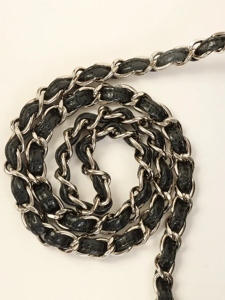 Chanel Around 2009 Made Caviar Skin Cc Mark Stitch Chain Bag Black