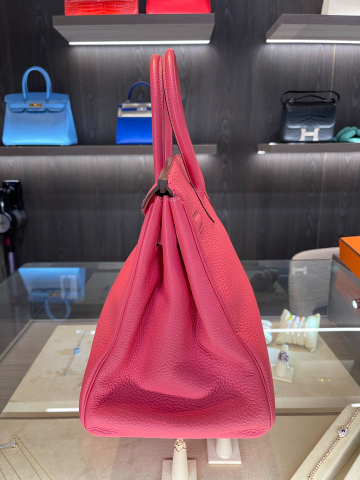 Top quality Hermes Birkin 35 Lipstick Togo Gold Hardware
