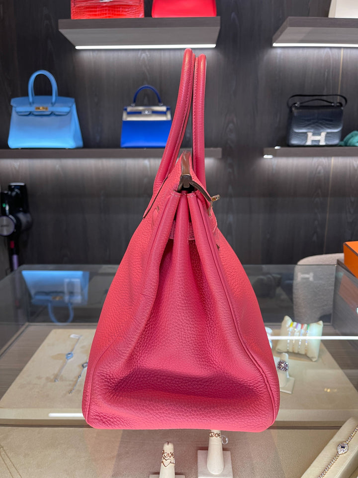 Top quality Hermes Birkin 35 Lipstick Togo Gold Hardware