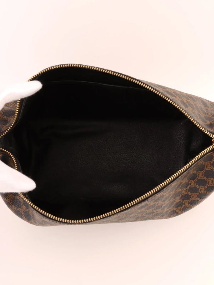 Top Quality Celine Macadam Pattern Top Handle Bag Black