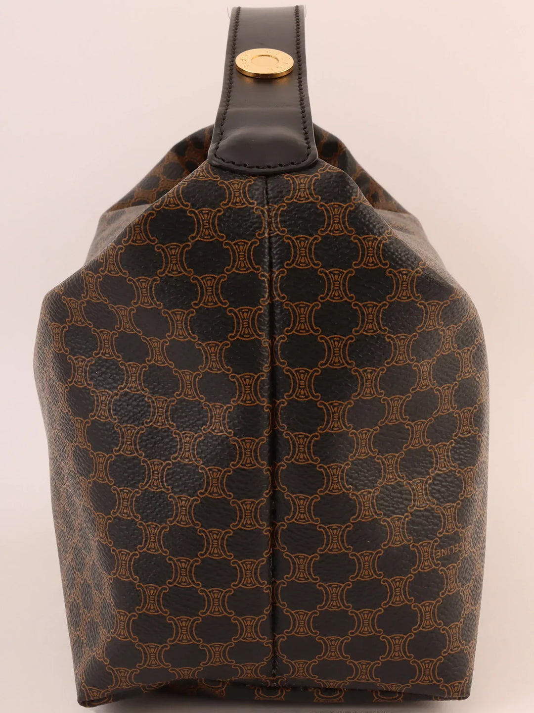 Top Quality Celine Macadam Pattern Top Handle Bag Black