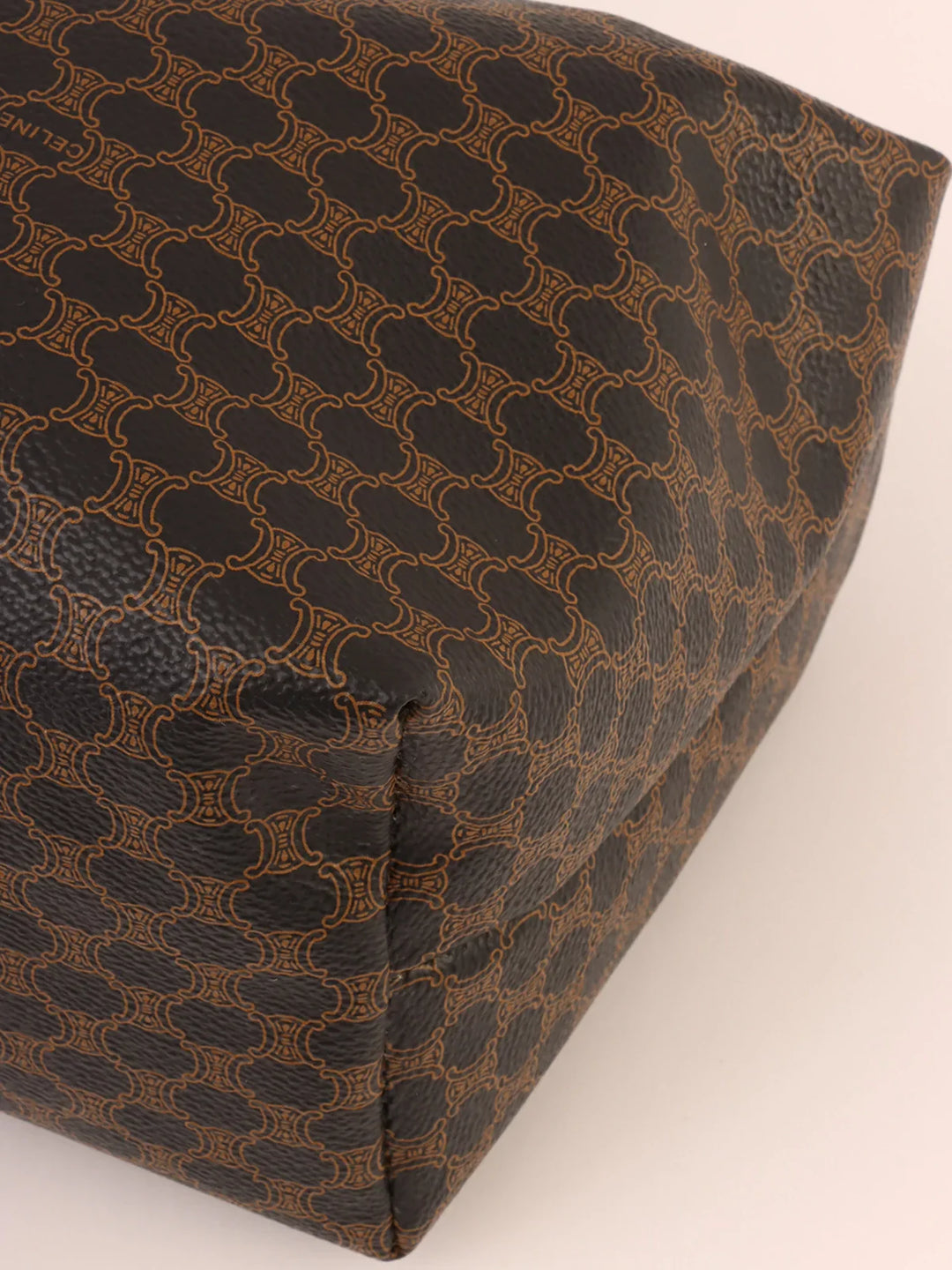 Top Quality Celine Macadam Pattern Top Handle Bag Black