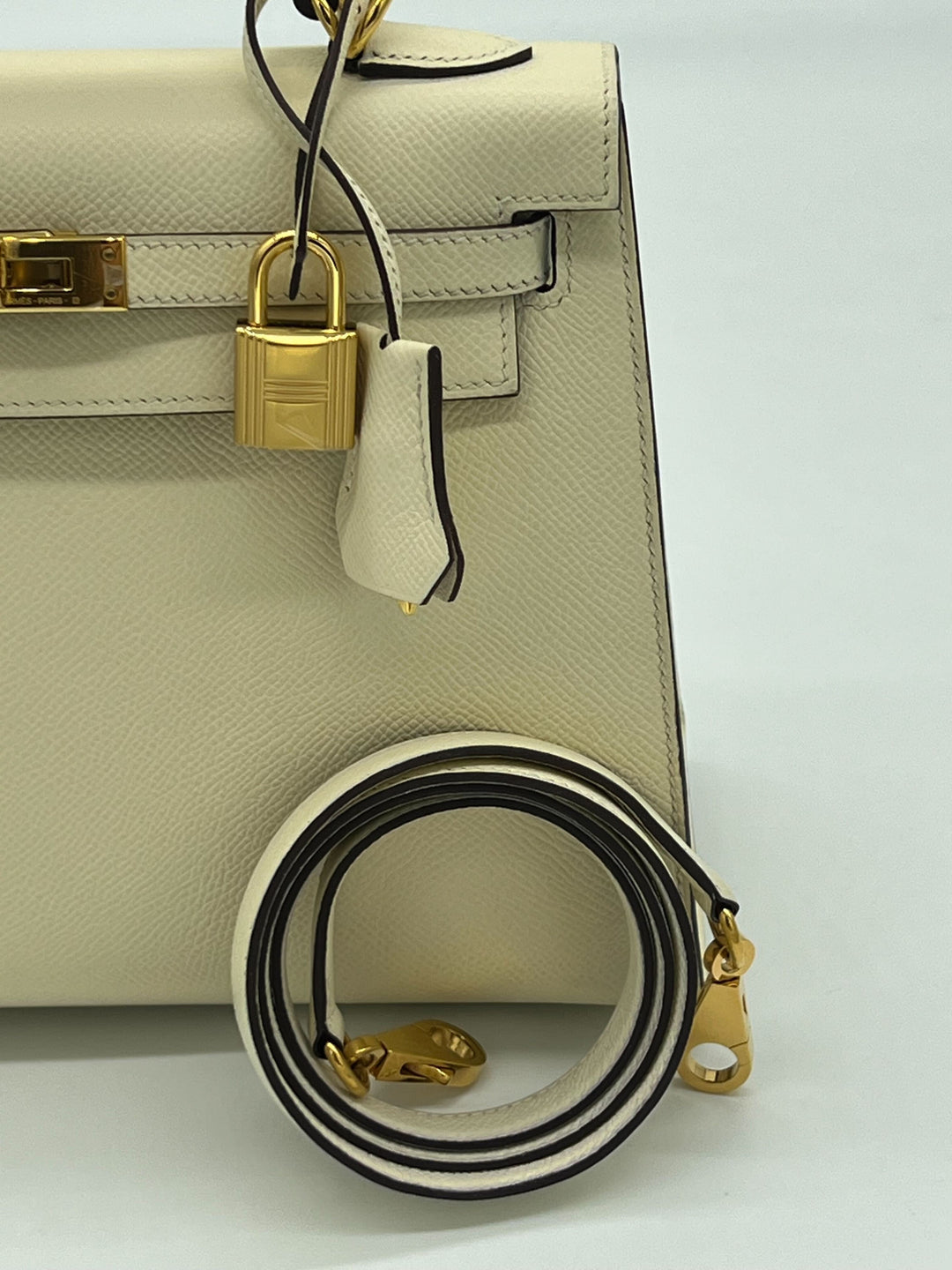 Top quality Hermes Kelly 25 Sellier Nata Epsom Gold Hardware
