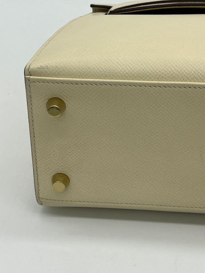 Top quality Hermes Kelly 25 Sellier Nata Epsom Gold Hardware