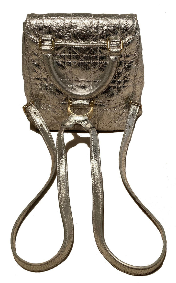 Top quality Dior Stardust Silver Leather Backpack