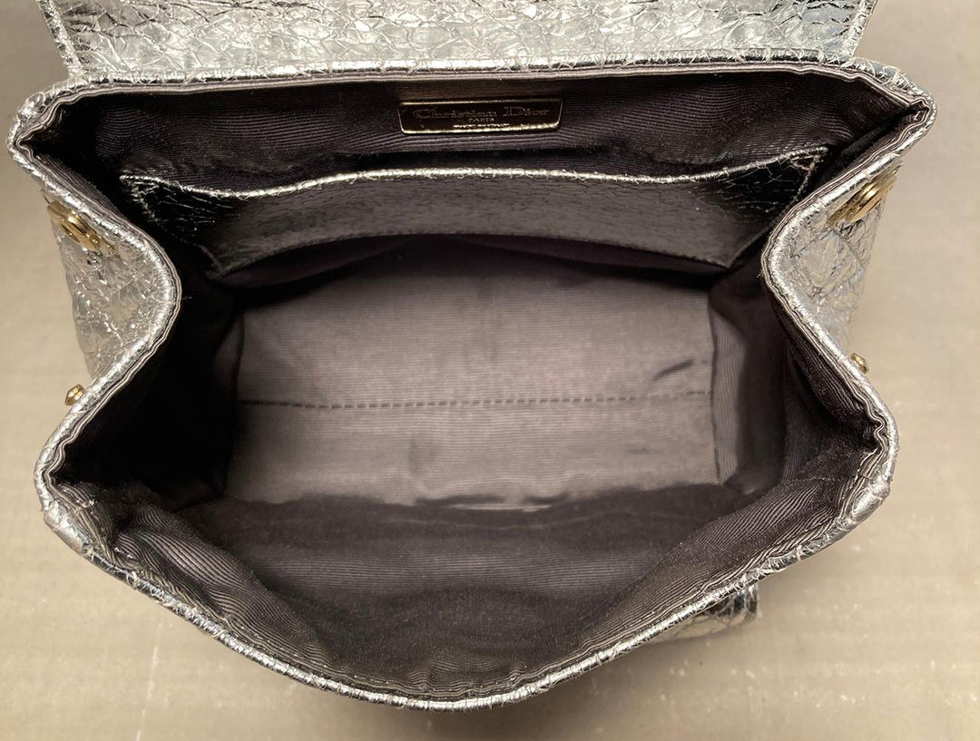 Top quality Dior Stardust Silver Leather Backpack