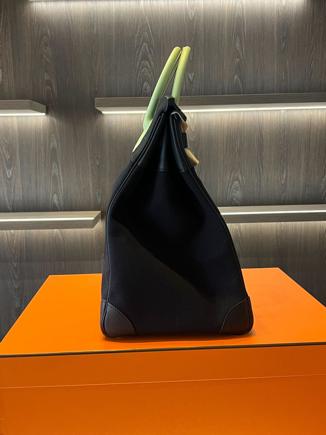 Top quality Hermes Haut A Courroies 40 Multi Bag AA Noir/Absinthe/Hydra