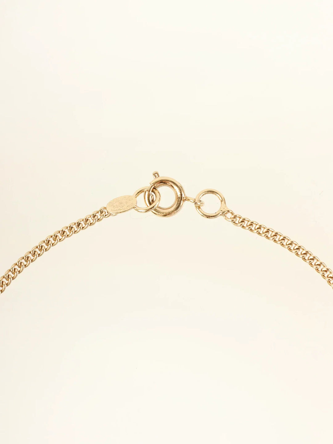 Chanel 2002 Made Rhinestone Square No.5 Cc Mark Bracelet Gold/Pink
