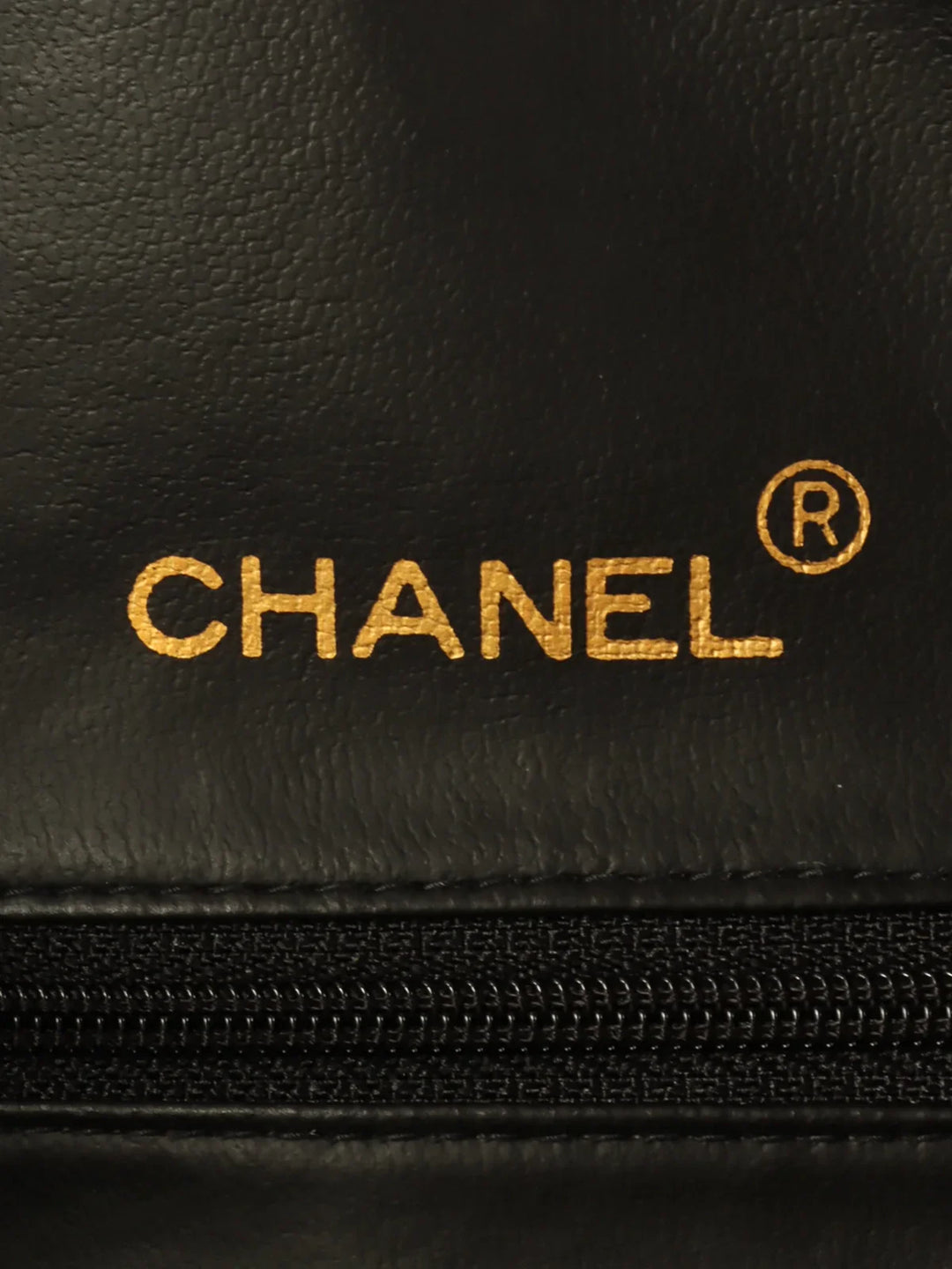 Chanel Around 1995 Made Bicolor Big Logo Stitch Boston Bag White/Black