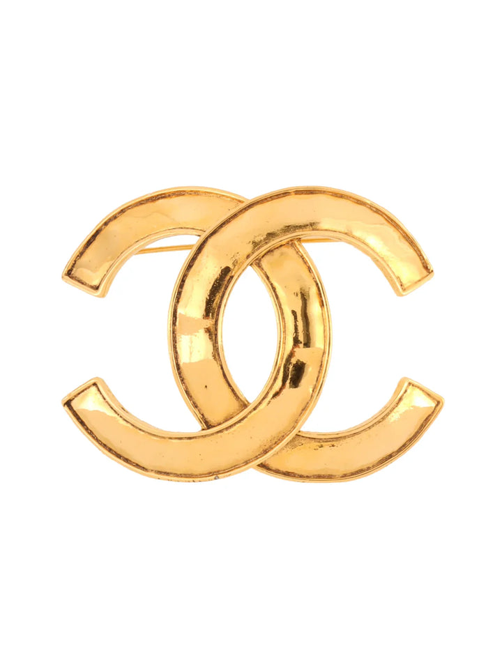 Chanel 1994 Made Cc Mark Brooch Gold