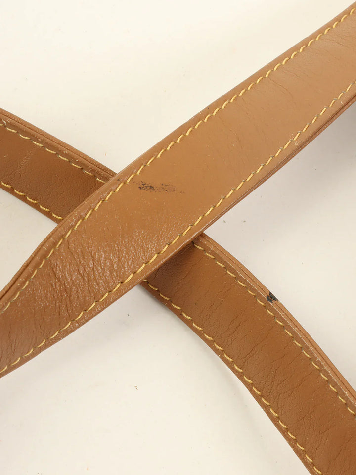 Celine Macadam Plate Shoulder Bag Black/Camel