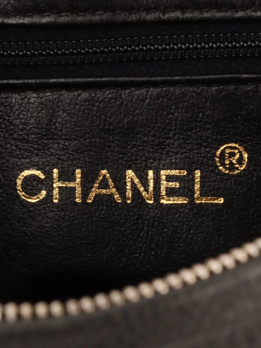 Chanel Around 1995 Made Triple Cc Mark Stitch Chain Shoulder Bag Black