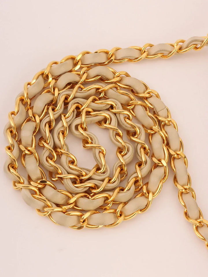 Chanel Around 1992 Made Diana New Chain Bag 25Cm Ivory
