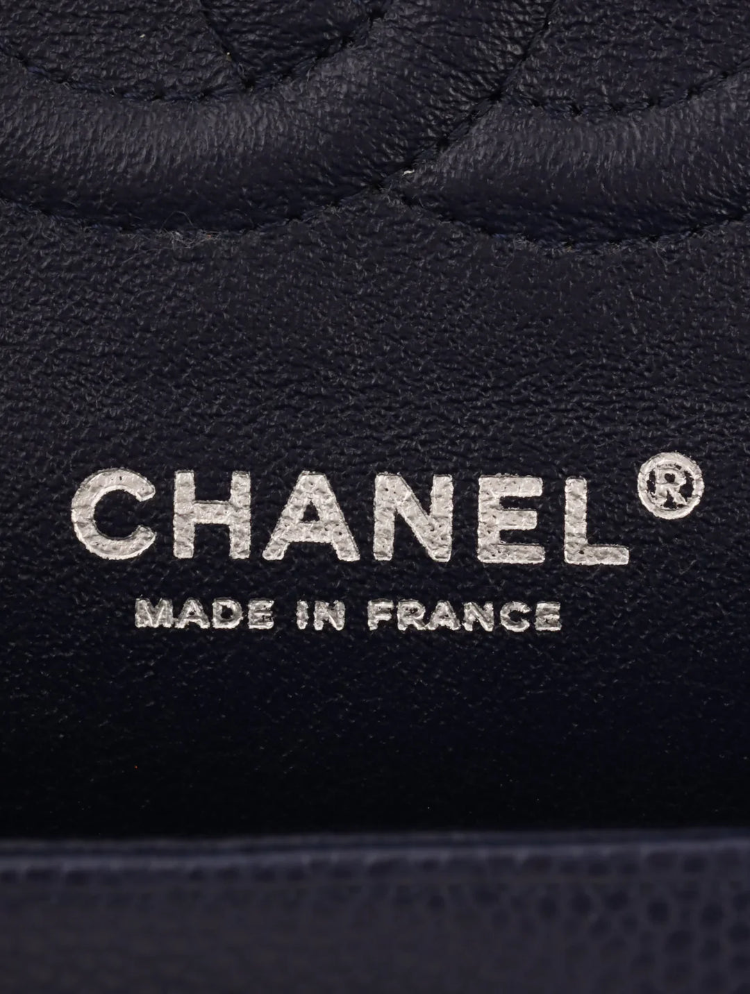 Chanel Around 2014 Made Caviar Skin Classic New Chain Bag 25Cm Navy