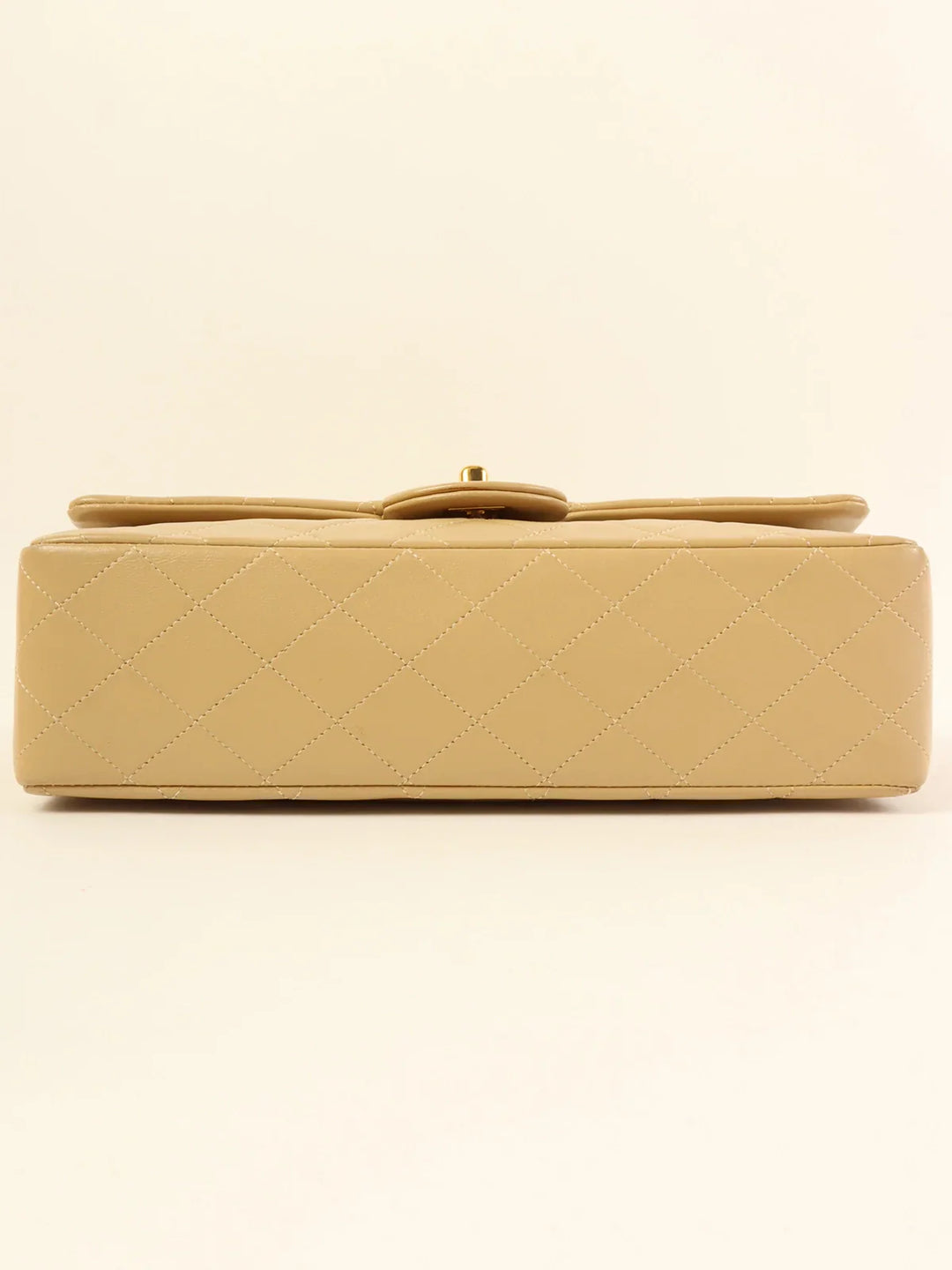 Chanel Around 1990 Made Classic New Chain Bag 25Cm Beige