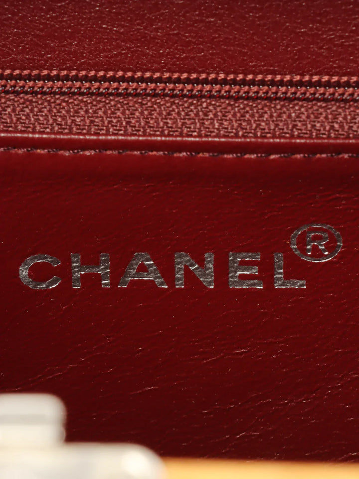 Chanel Around 1995 Made Wood Cc Mark Logo Vanity Brown
