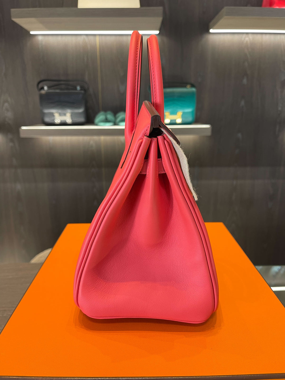 Top quality Hermes Birkin 25 Swift Rose Texas Palladium Hardware
