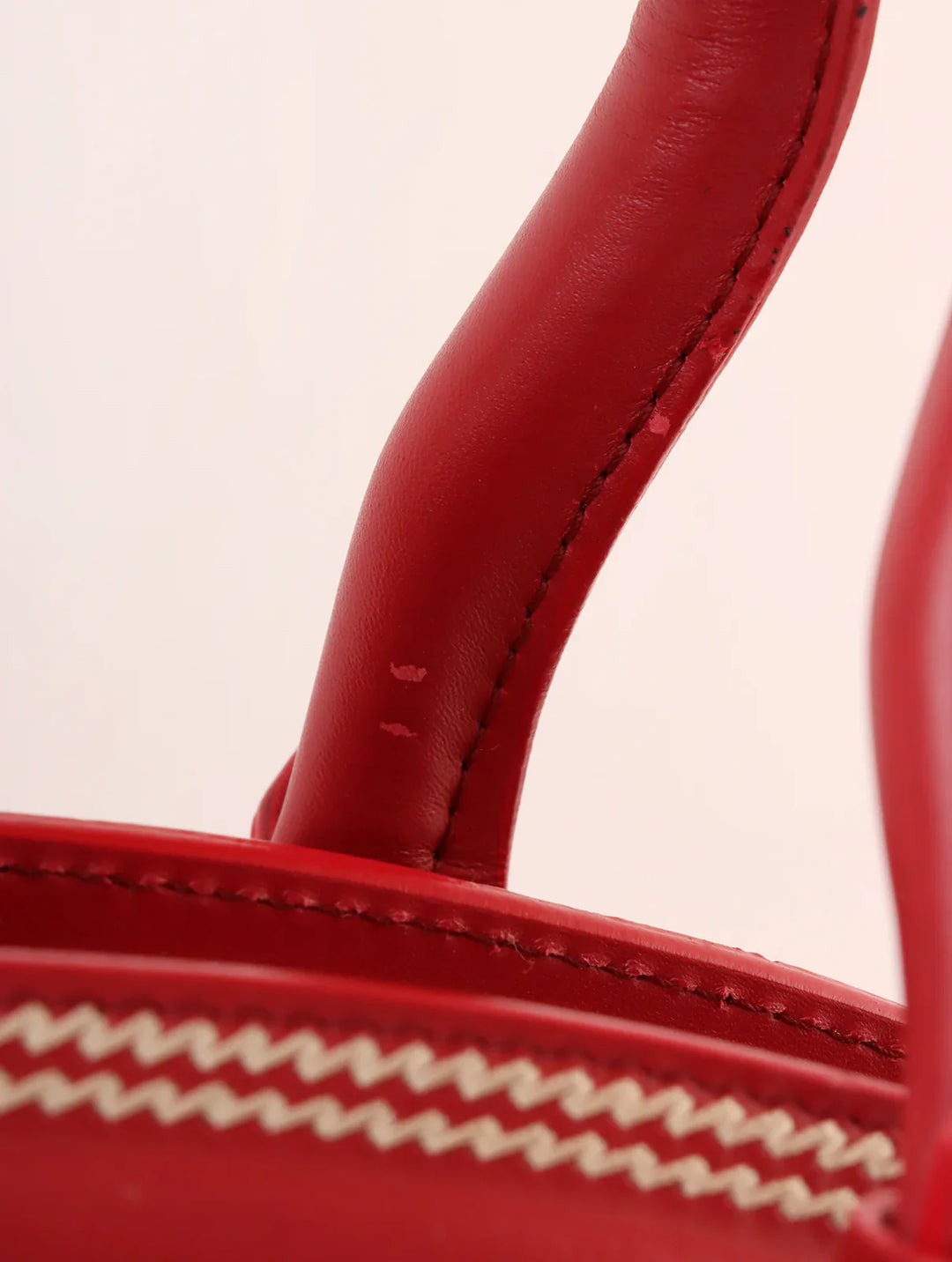 Top quality Dior Logo Plate Top Handle Bag Red