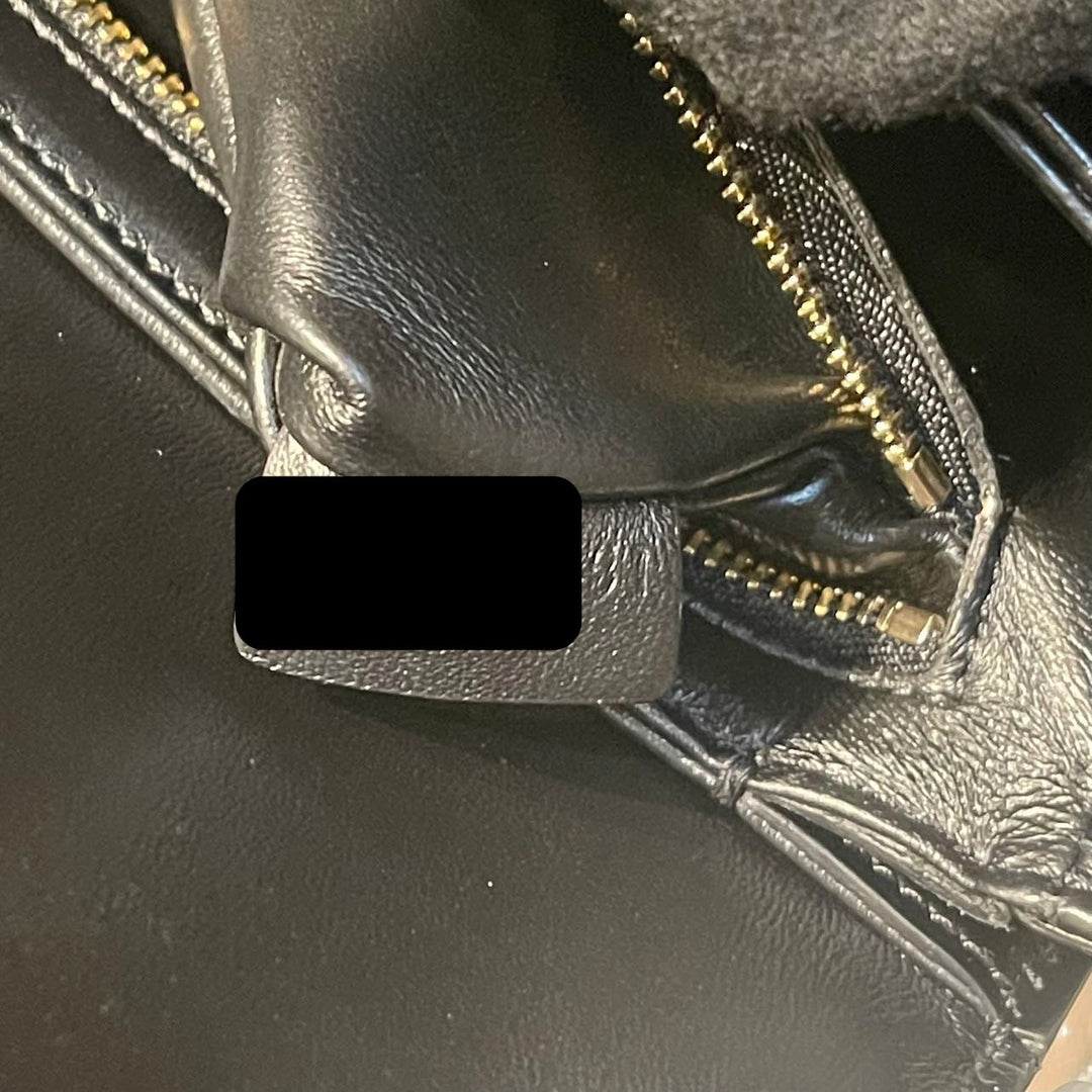 Top Quality Celine Teen Triomphe Shoulder Bag Calfskin Black