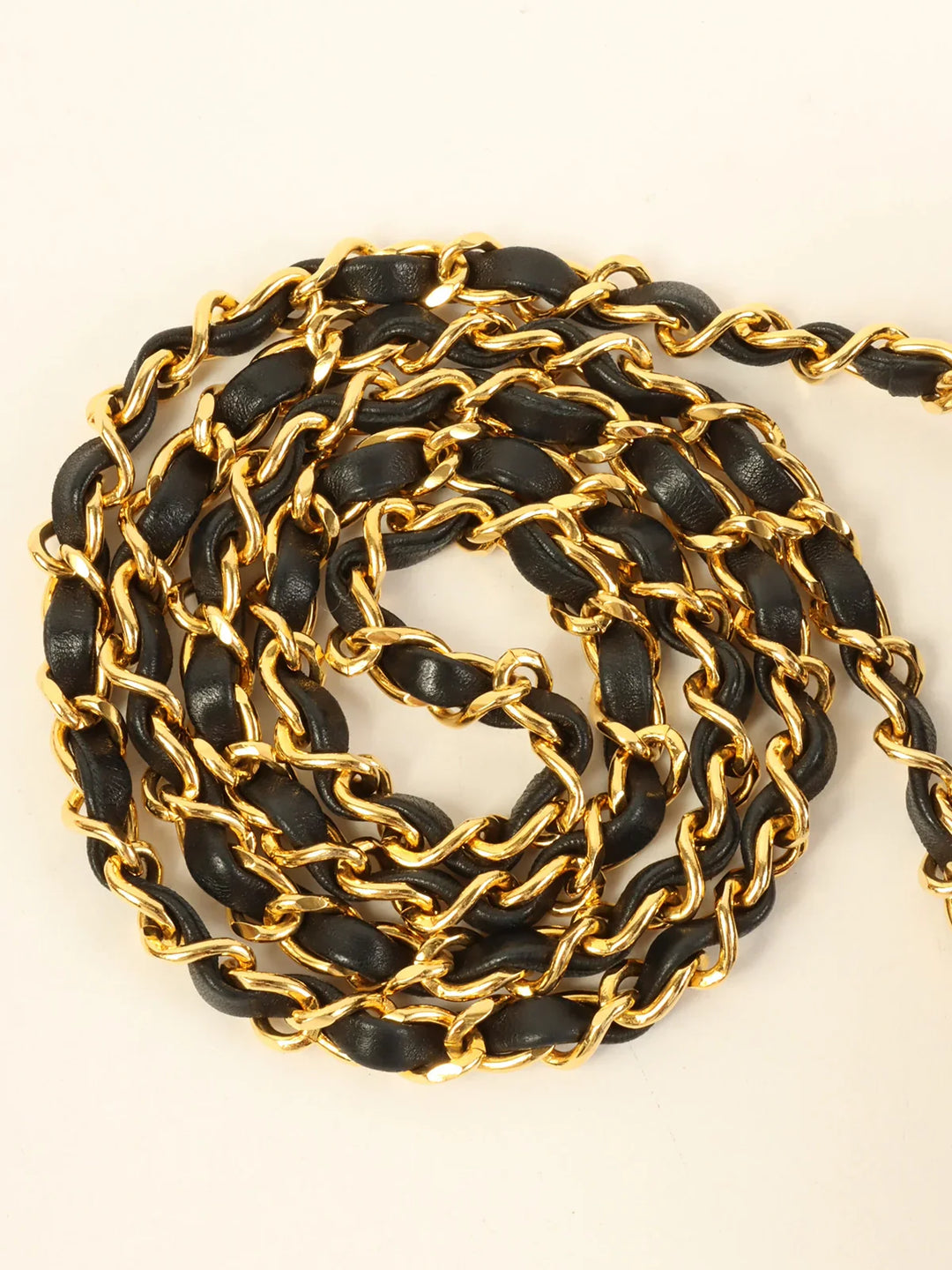 Chanel Around 1990 Made Straight New Turn-Lock Mini Chain Bag Black