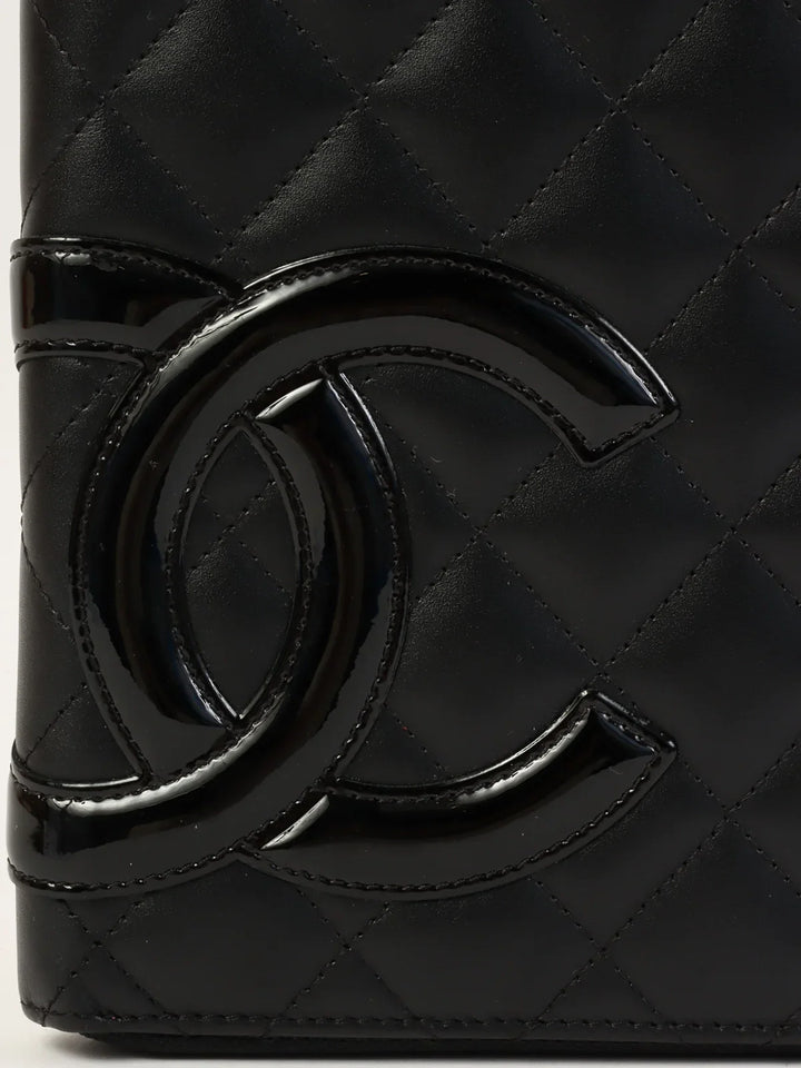 Chanel Around 2012 Made Cambon Long Wallet Black