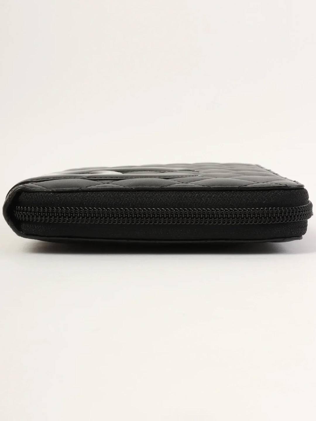 Chanel Around 2012 Made Cambon Long Wallet Black
