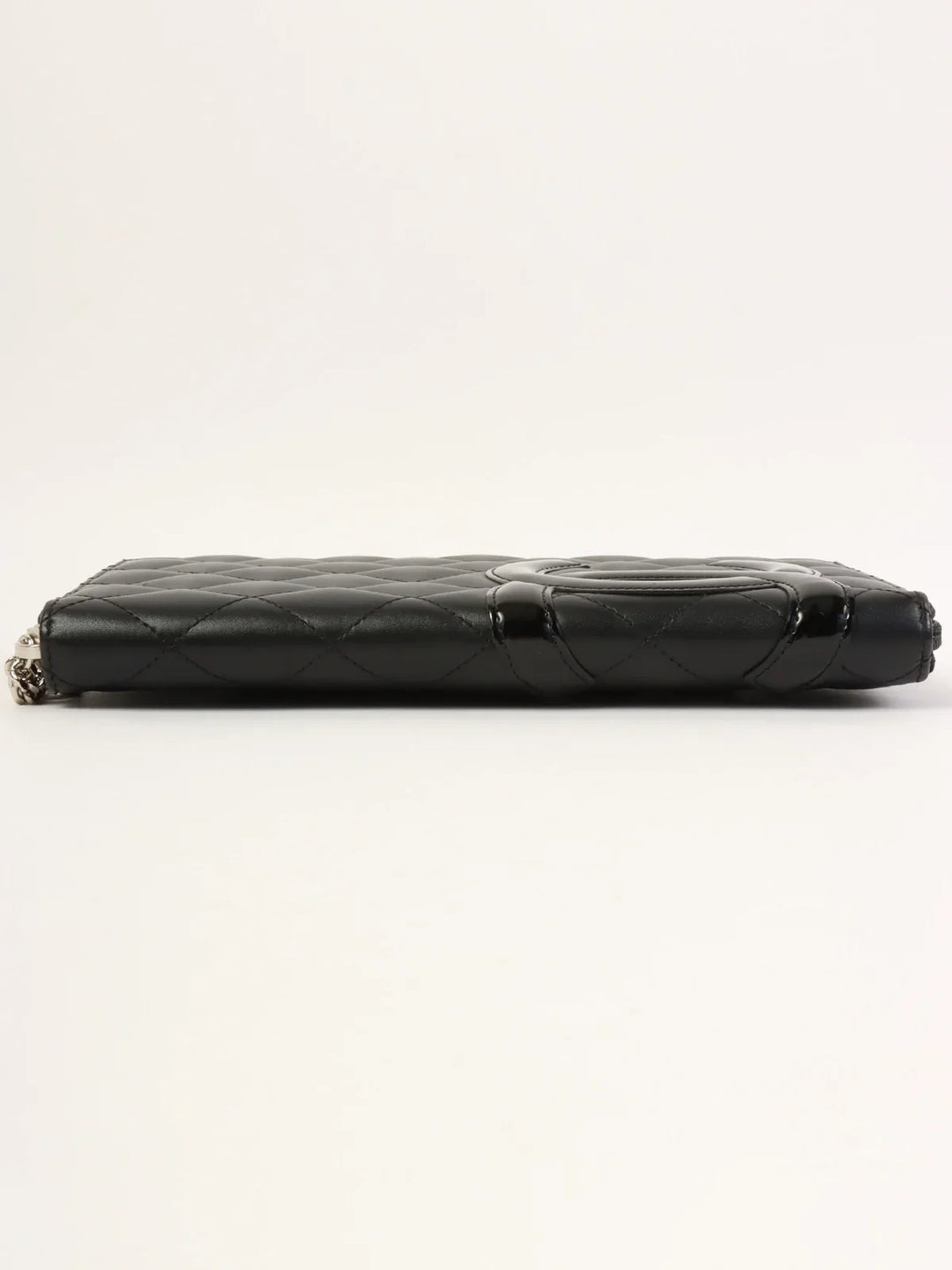 Chanel Around 2012 Made Cambon Long Wallet Black