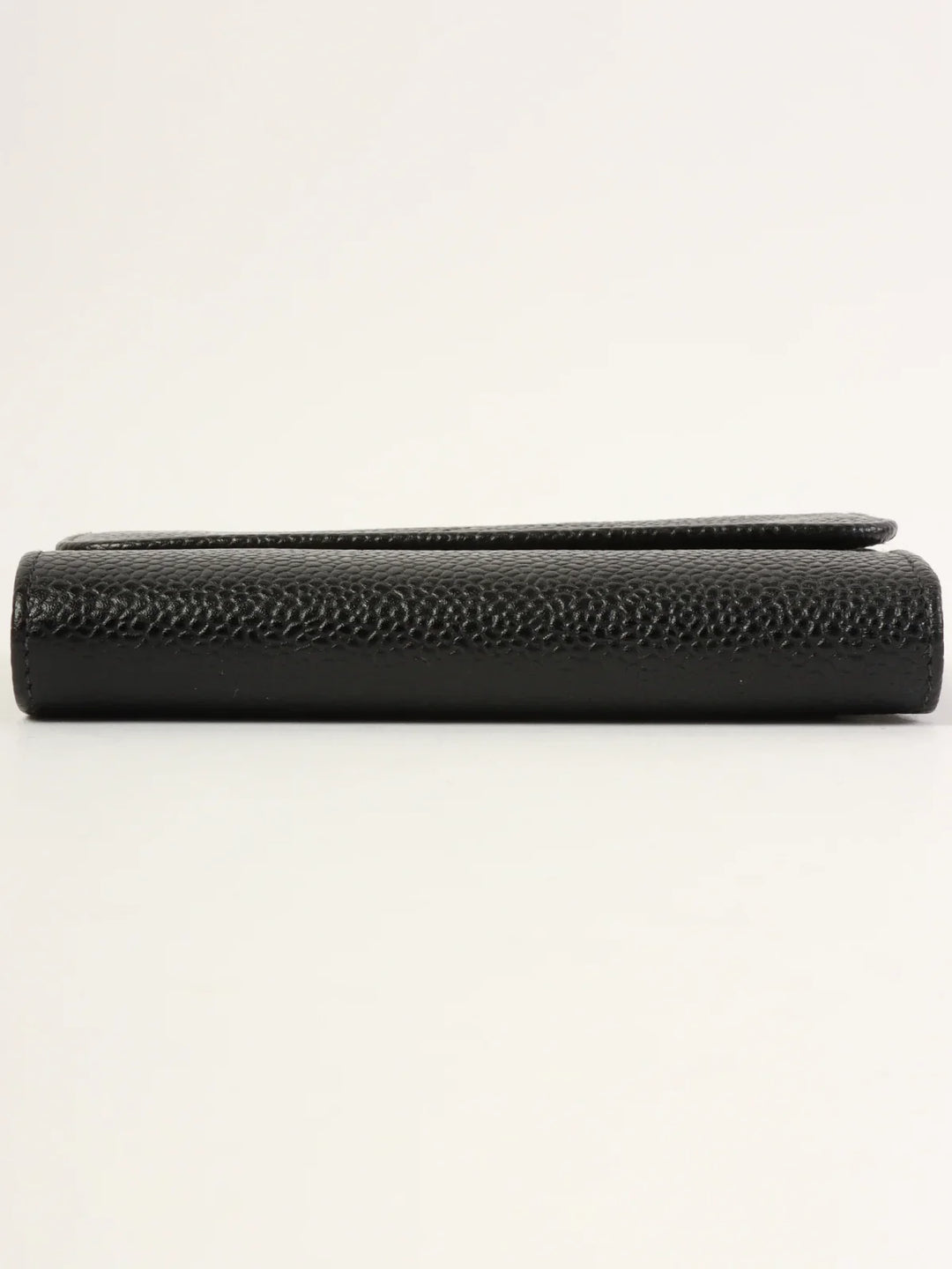 Chanel Around 2001 Made Caviar Skin Cc Mark Stitch Wallet Black
