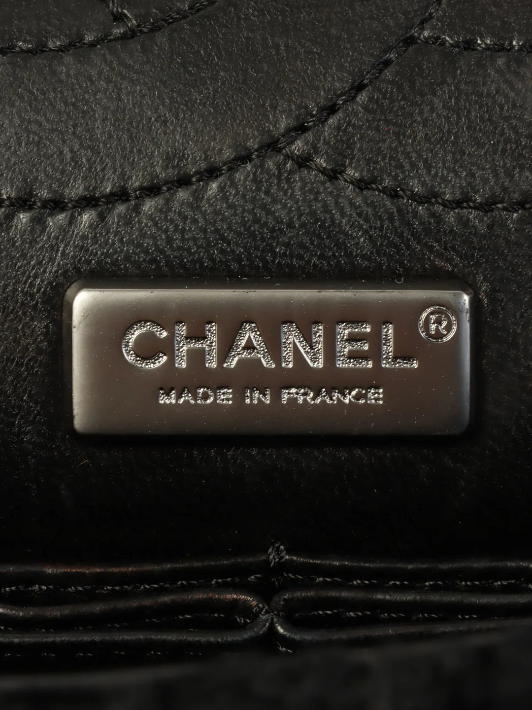 Chanel Around 2008 Made 2.55 Chain Shoulder Bag Black