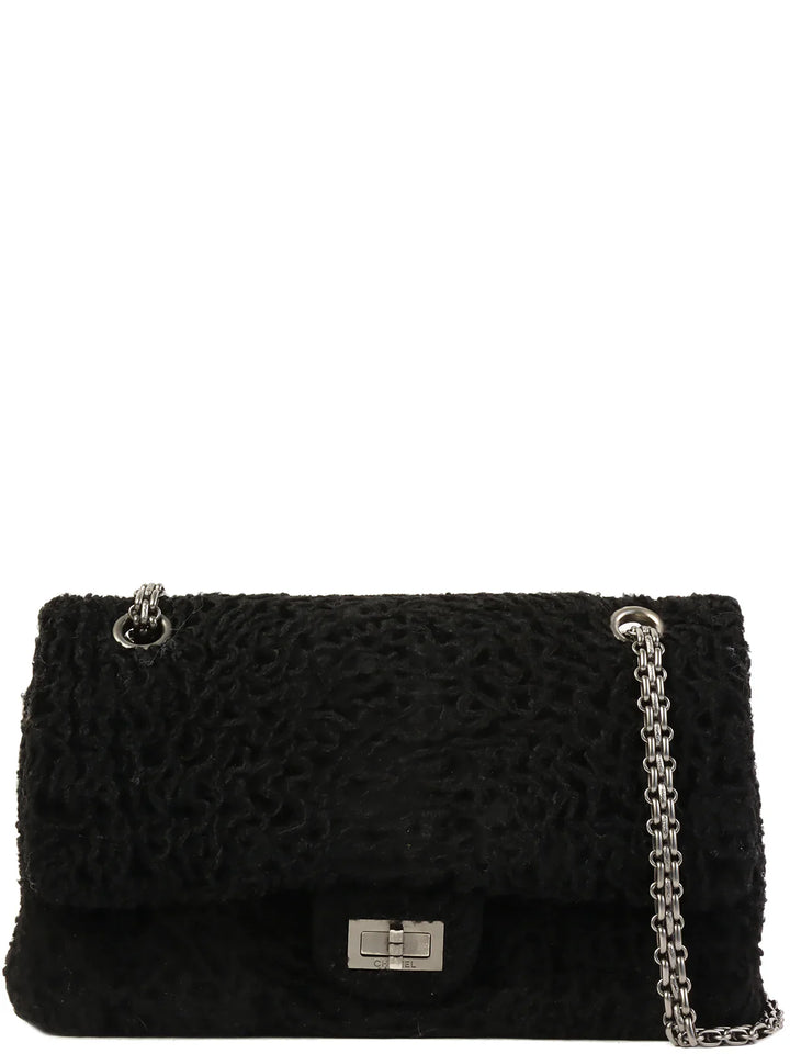 Chanel Around 2008 Made 2.55 Chain Shoulder Bag Black