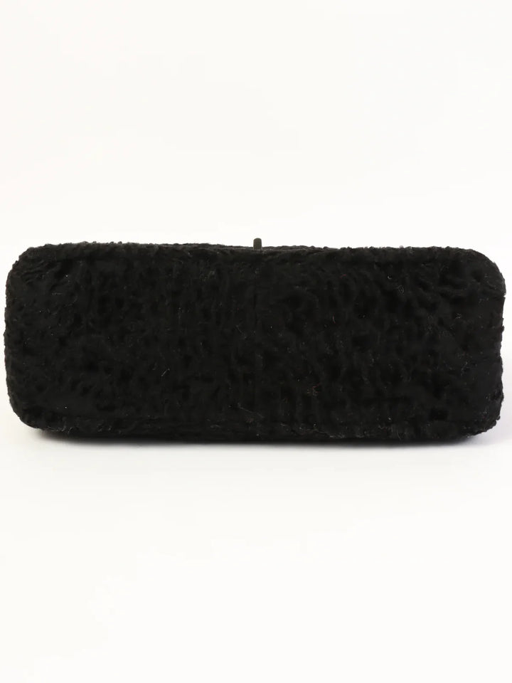 Chanel Around 2008 Made 2.55 Chain Shoulder Bag Black
