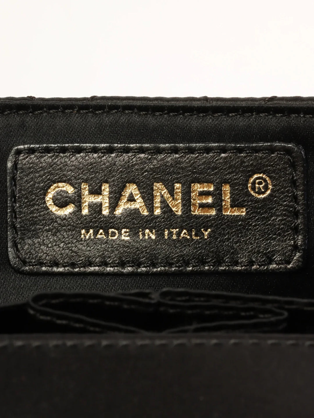 Chanel Around 2008 Made Silk Satin Gripoix Turn-Lock Chain Bag Black/Gold/Multi