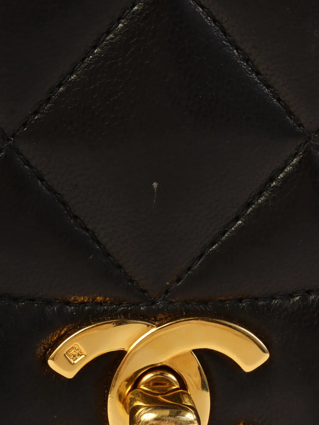 Chanel Around 1992 Made Diana New Chain Bag 22Cm Black