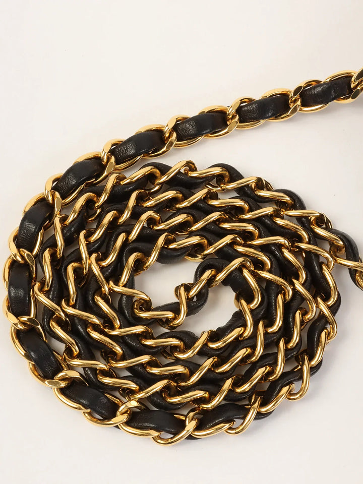 Chanel Around 1992 Made Diana New Chain Bag 22Cm Black