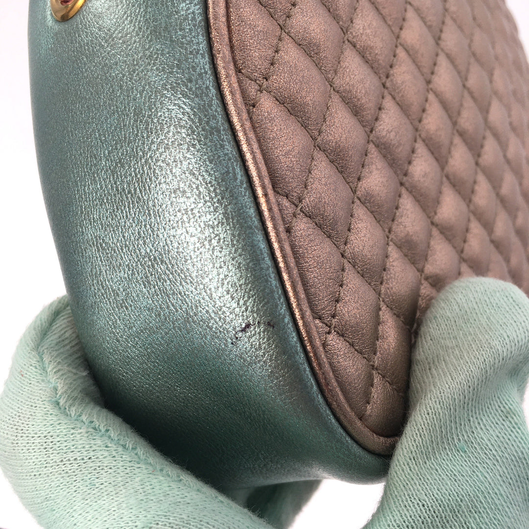 GUCCI Crossbody Bag in Metallic Leather