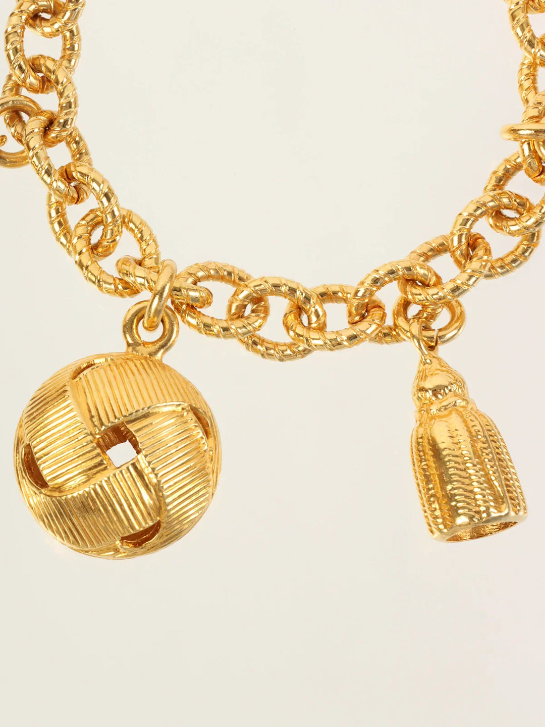 Celine Multi Charm Bracelet Gold