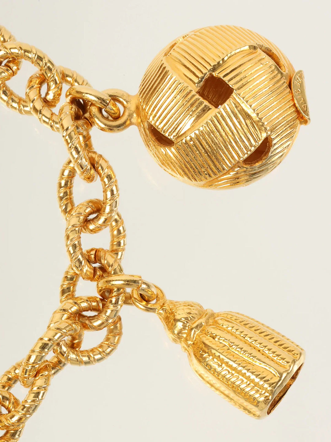 Celine Multi Charm Bracelet Gold