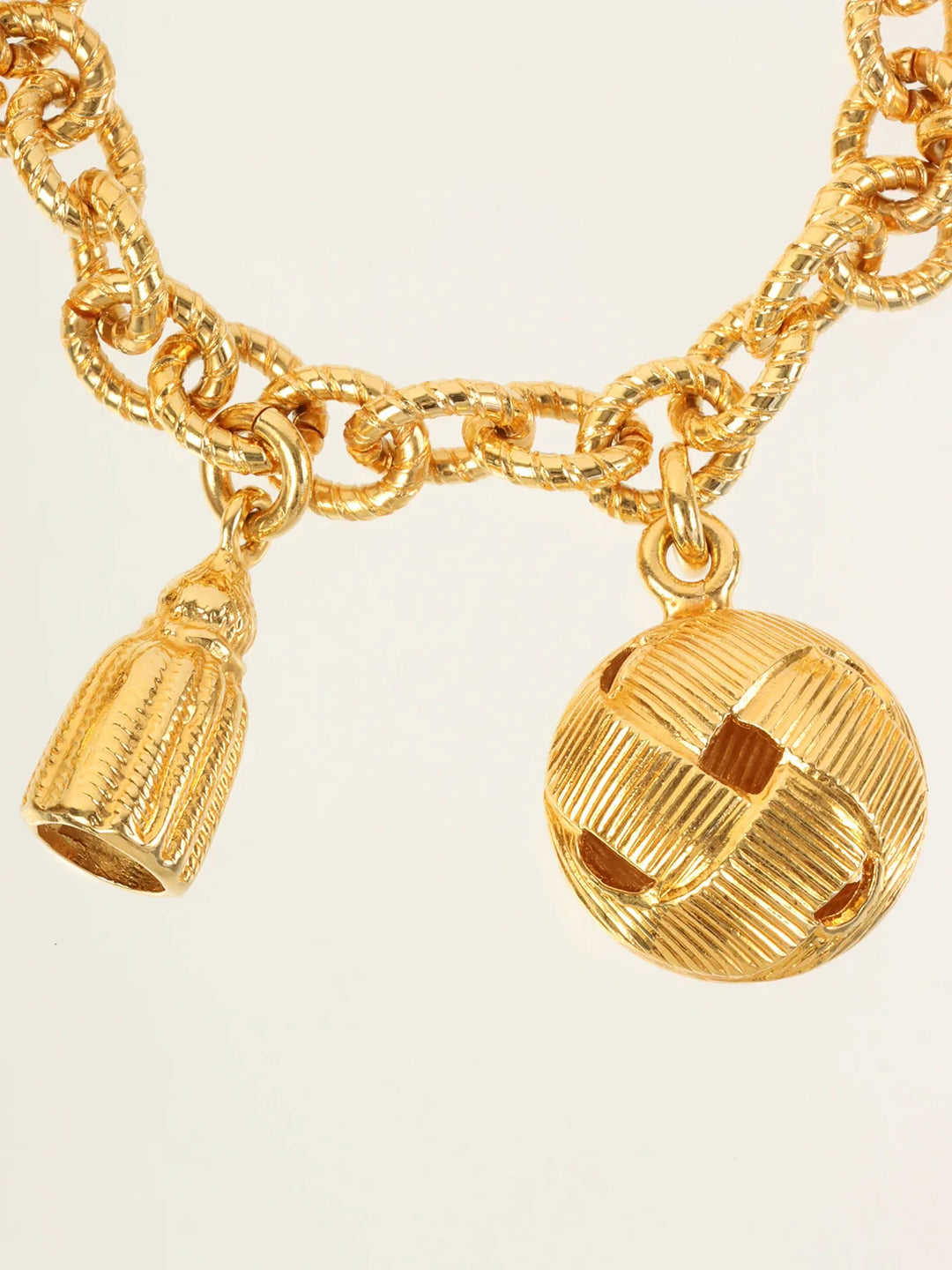 Celine Multi Charm Bracelet Gold