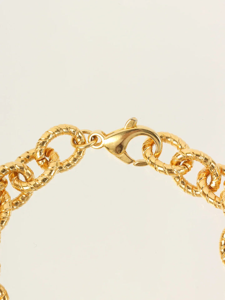 Celine Multi Charm Bracelet Gold