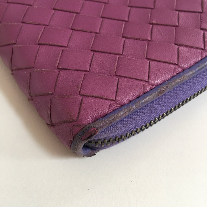 Bottega veneta Wallet in Purple Leather