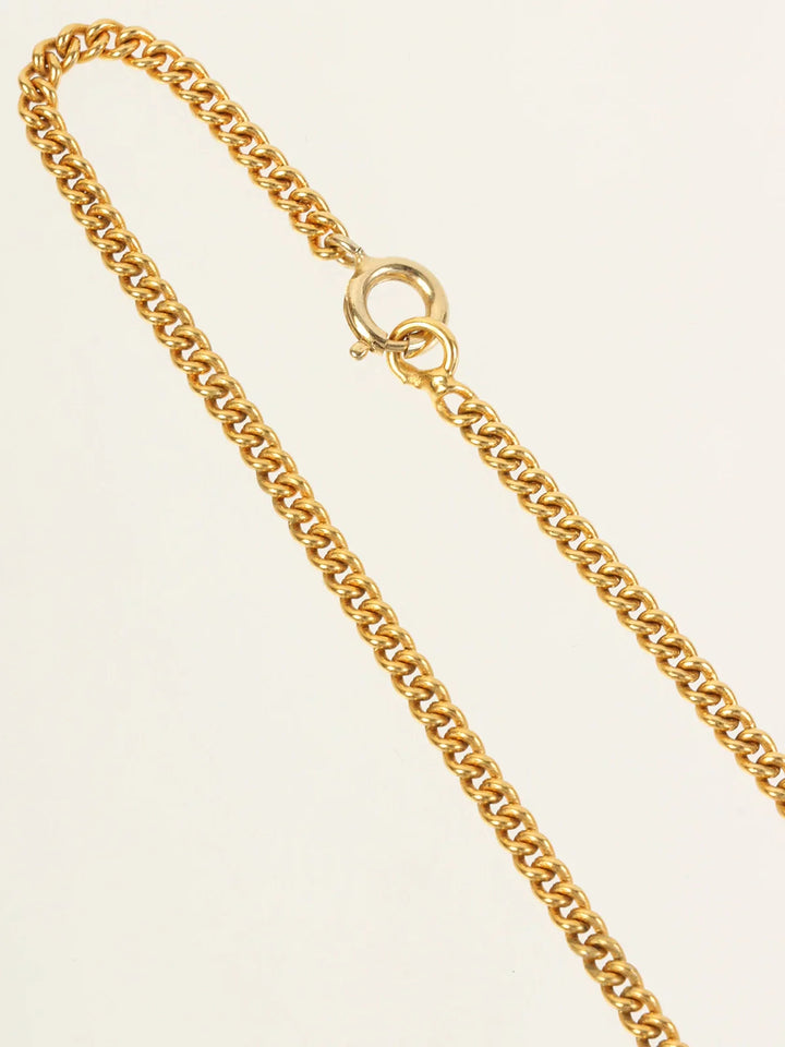 Celine Watch Motif Necklace Gold