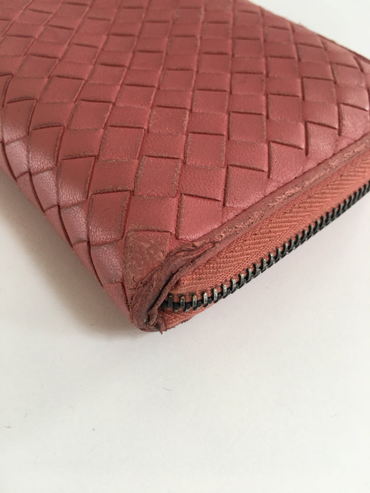 Bottega veneta Wallet in Pink Leather