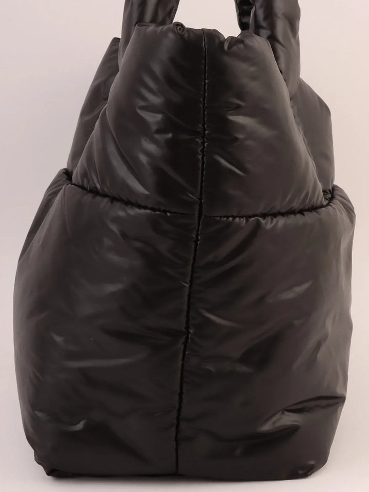 Chanel Around 2009 Made Nyon Cc Cocoon Tote Bag Black