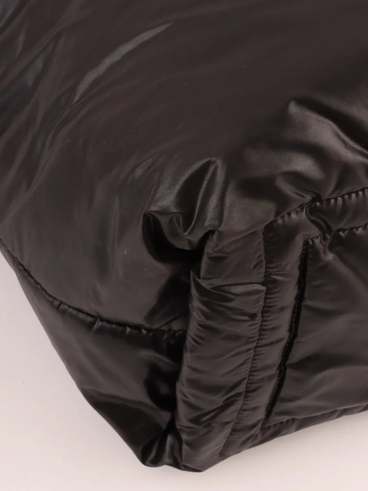 Chanel Around 2009 Made Nyon Cc Cocoon Tote Bag Black