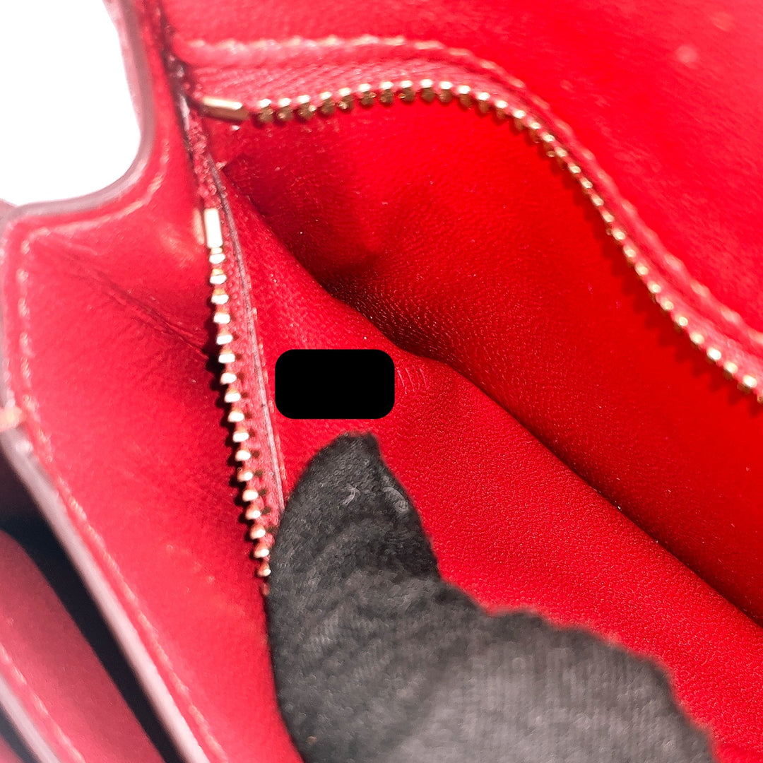 Celine Mini Box Calfskin Red