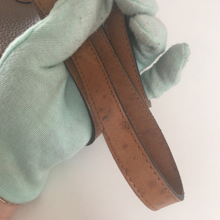 CHRISTIAN Top quality Dior Crossbody Bag in Brown Leather