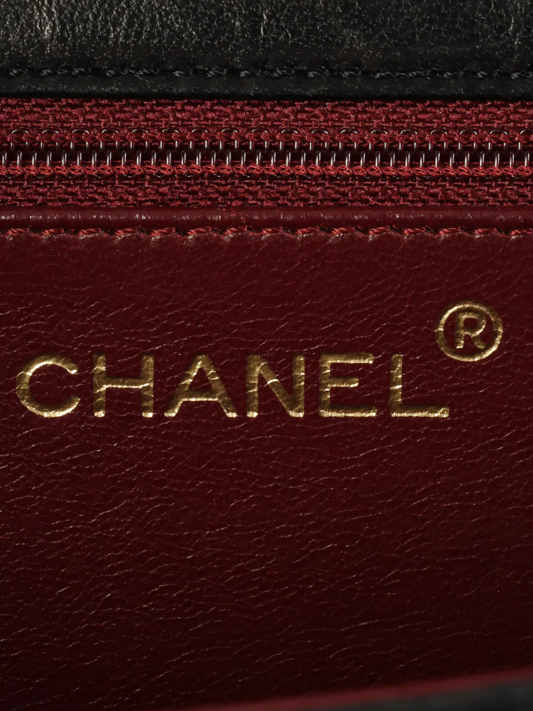 Chanel Around 1998 Made Straight New Cc Mark Plate Chain Bag Black