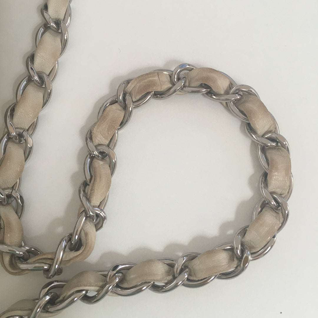 Top Quality Chanel Camera Shoulder Bag in Beige Leather