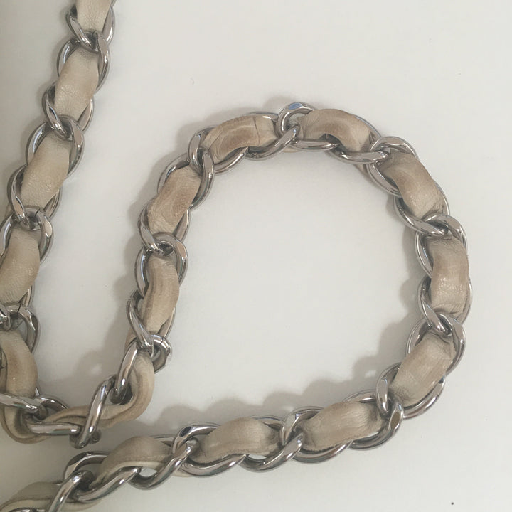 Top Quality Chanel Camera Shoulder Bag in Beige Leather