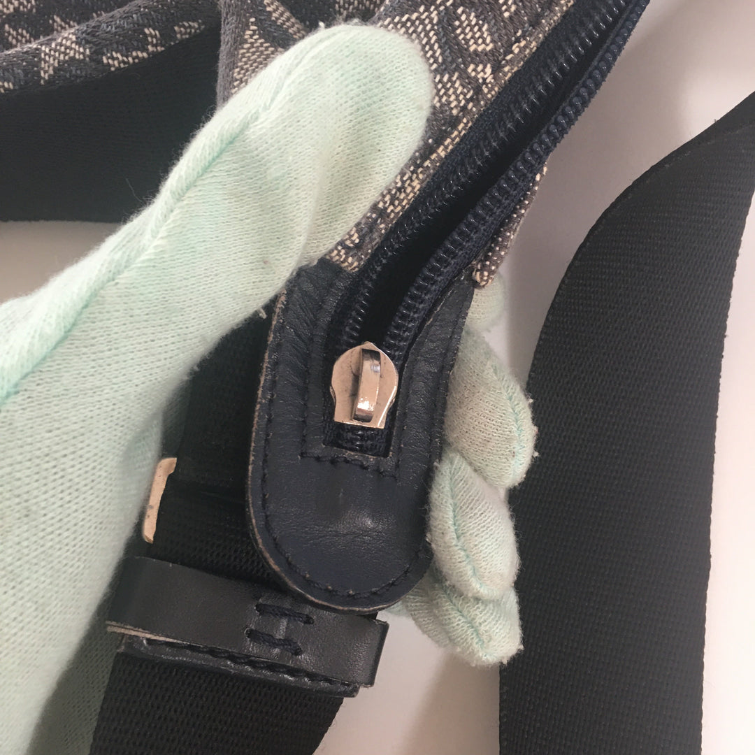 CHRISTIAN Top quality Dior Crossbody Bag in Blue Fabric